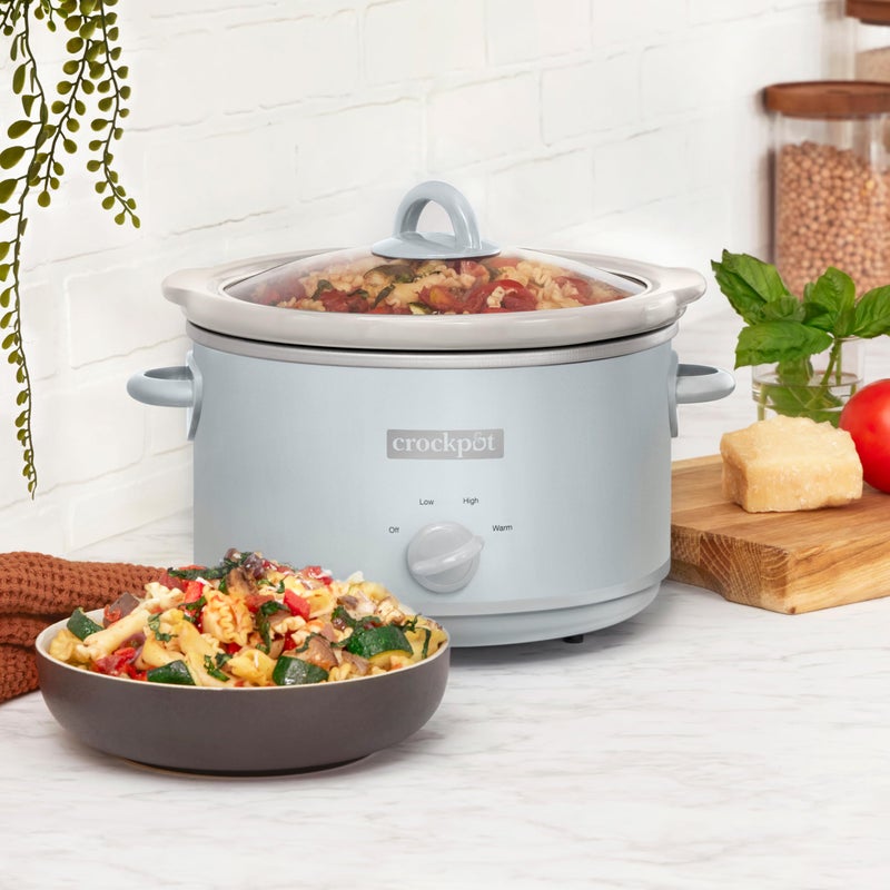 Crock-PotÂ® Manual Design Series 4.5 Quart Slow Cooker, Macaroon Blue - Image 4