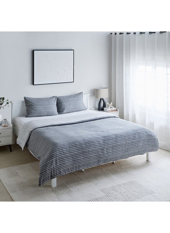 Home Box Madison Lunaire 3-Piece Printed Cotton King Duvet Quilt Cover Set 220 x 220 cm  - Image 1
