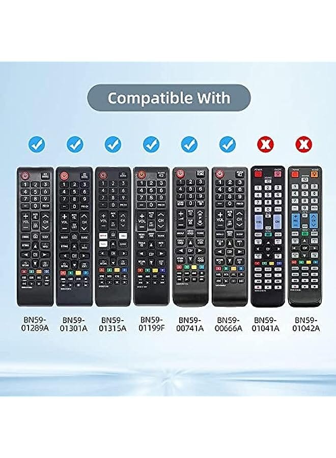Remote case for Samsung TV Controller, Silicone Remote Cover for Samsung Remote Control, Smart TV Remote Skin Sleeve- Black