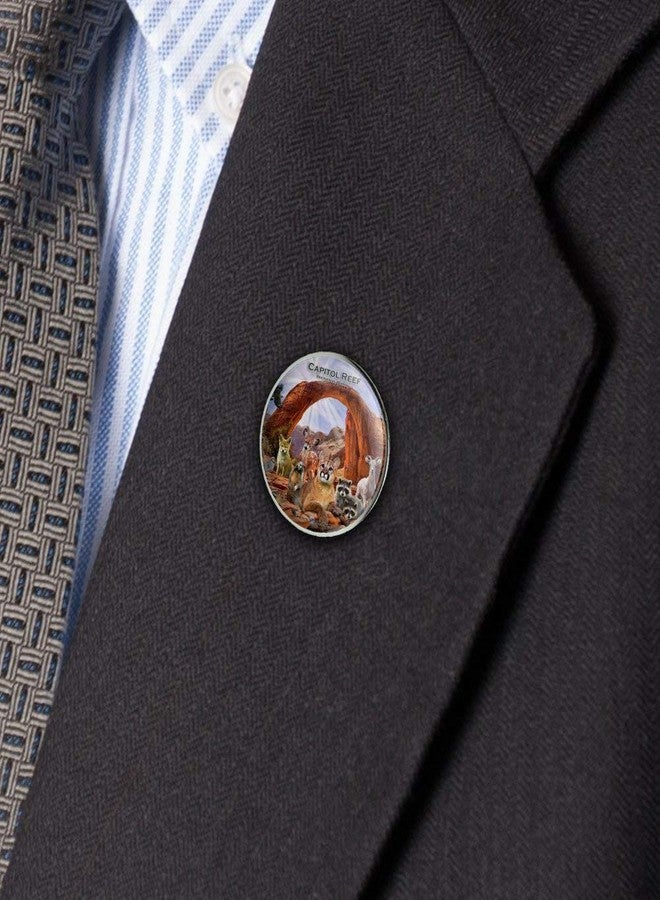 GRAPHICS & MORE Capitol Reef National Park Utah Animals 1.1" Tie Tack Lapel Pin - Image 3