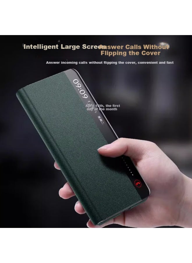 To Lonnie Zilannei Wristband Style Case For Honor Magic Vs2, Vs2 Ultimate Edition Foldable Screen Protective Cover Genuine Leather Full Body Protection Anti-drop Magnetic Flip Cover Window View Men And Women Bu - Image 2