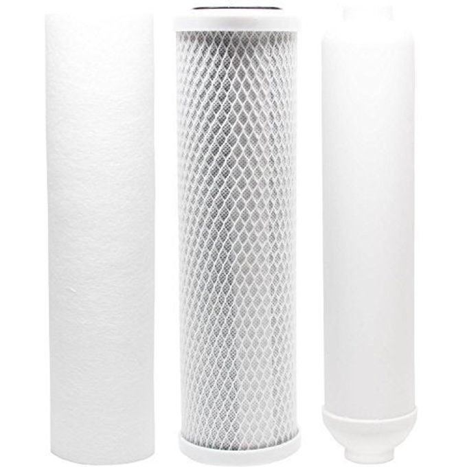 Puromax PC4 RO System Replacement Filter Kit - Includes Carbon Block, PP Sediment & Inline Filter Cartridge