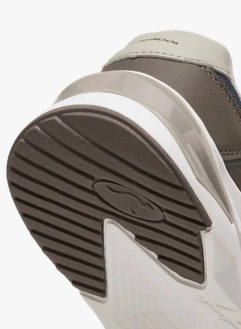 kangaROOS BEIGE Boys' Panelled Sports Shoes with Hook and Loop Closure for Men | Best Price UAE