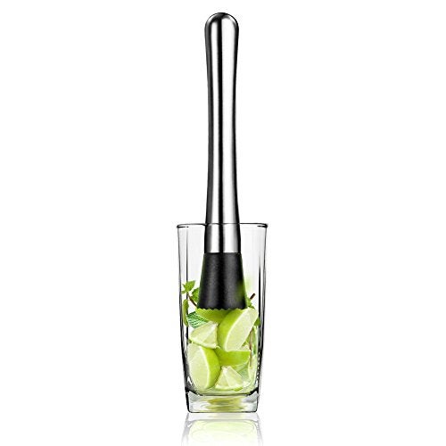 Artaste 42955 Stainless Steel Cocktail Muddler, 8-Inch - Image 2