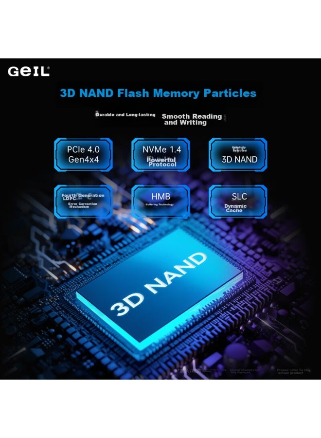 Geil 2tb Ssd, M.2 Interface , Nvme Ssd, High-performance Gaming Version, High-speed 7250mb/s, G7q Series - Image 3