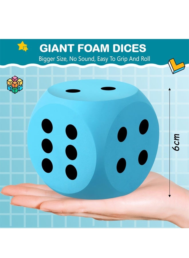 Jumbo EVA Foam Dice Large Educational Building Blocks Game Learning Toy - Image 2