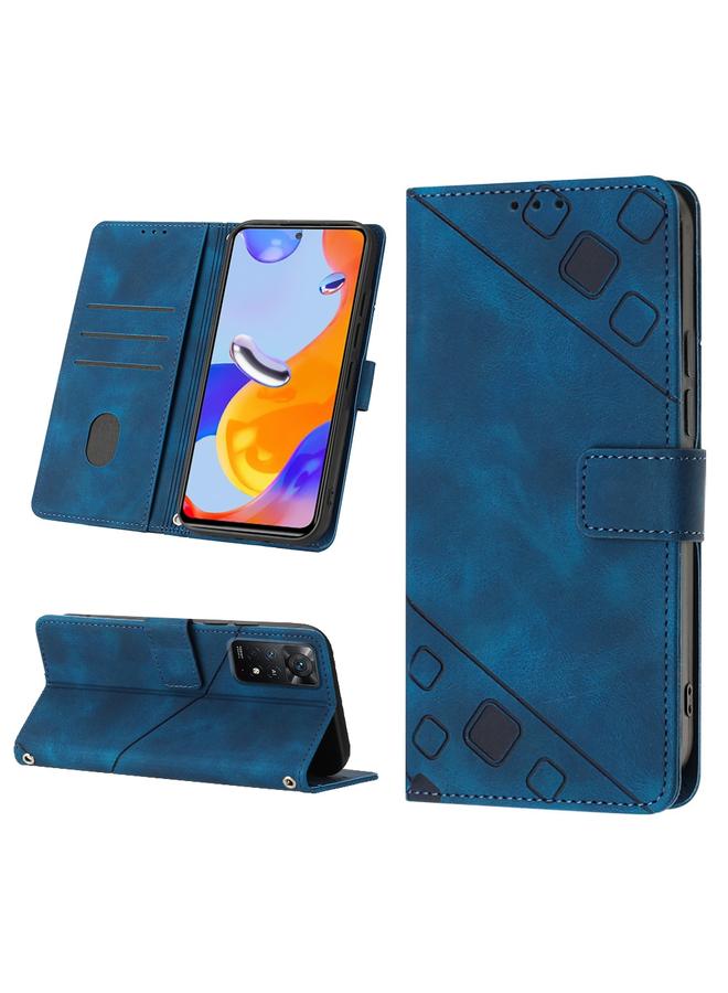 Case For Xiaomi Redmi Note 11 Pro 5G / 4G Skin-feel Embossed Leather Phone Case