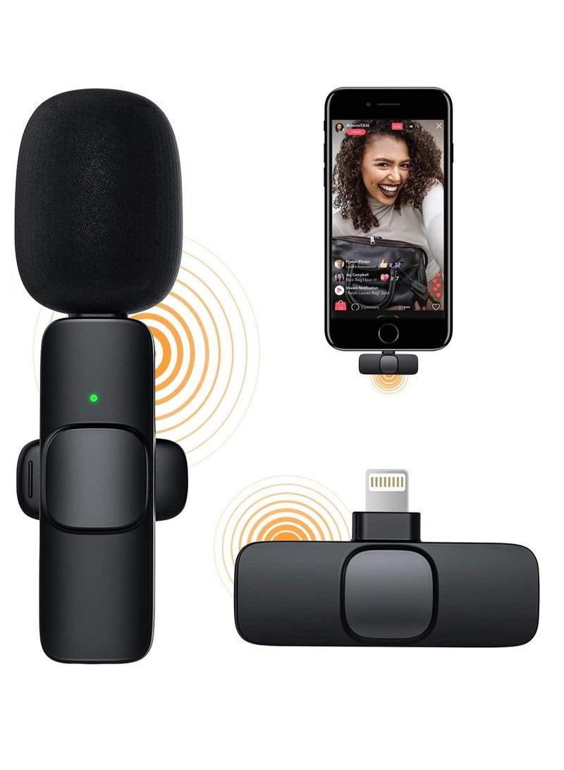 Upgraded Wireless Lavalier Microphone for iPhone iPad Plug - Image 1