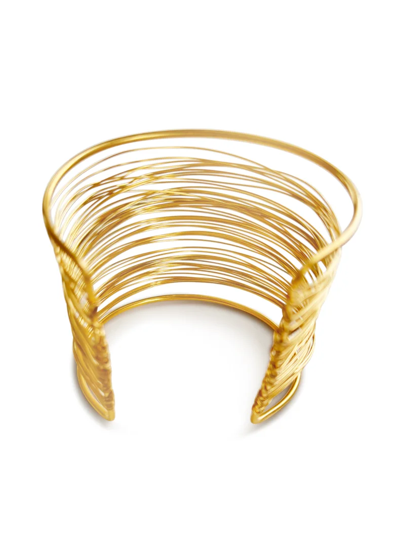 Hzmer Jewellery Golden Harmony Cuff