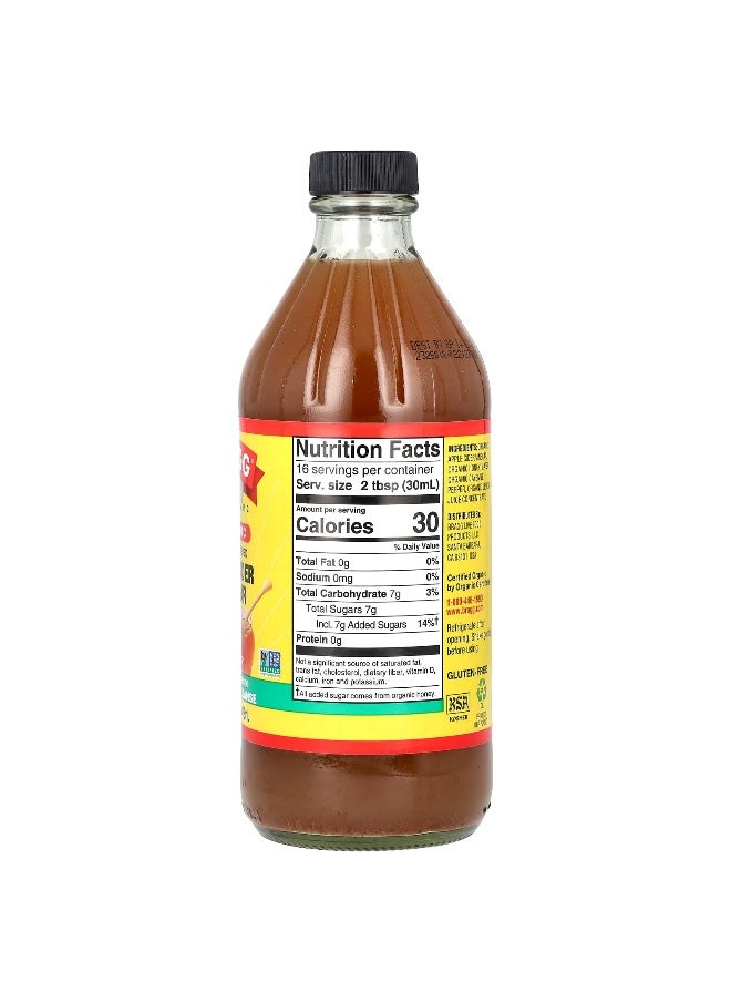 Bragg Bragg, Organic Apple Cider Vinegar With The 'Mother', Honey Cayenne, 16 fl oz (473 ml)  - Image 2