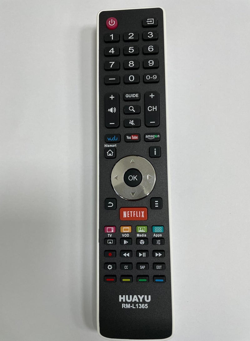 Huayu Smart RM-L1365 TV Remote Control Black/White  - Image 4