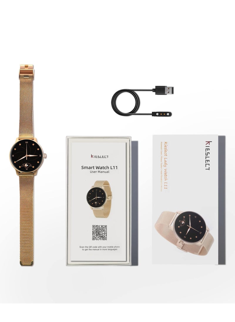 KIESLECT - Kieslect 1.09 inches Touch Screen Aluminum Alloy body Fitness Waterproof Lady Smart Watch L11 - Image 1