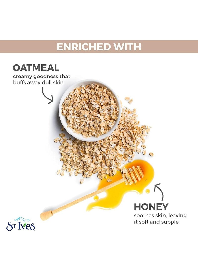 ST. Ives Gentle Smoothing Oatmeal Scrub Mask 170 g Face Exfoliating Mask Gentle Cleanser Smooth Soft Skin Care - Image 3