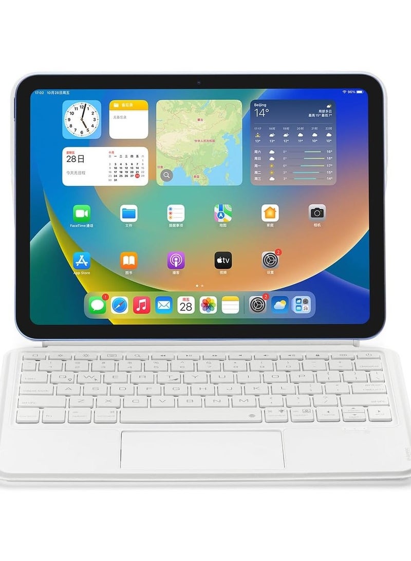 General Backlight Wireless Bluetooth Keyboard Case For iPad 10th Generation Case 10.9 Inch 2022 Magnetic Separation Body with Trackpad Keyboard for iPad 10th Gen 10.9'  - Image 3