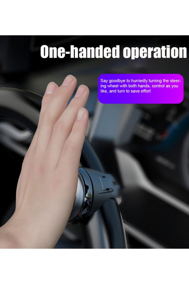 "مقوّد مساعد للسيارة بمقبض دوّار 360 درجة مع محمل معدني، مقبض كروي الشكل لتحكم يدوي سهل، لتعزيز الراحة والأمان أثناء القيادة" - Image 5