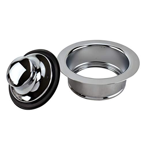 Plumb Pak KEENEY K5417 Universal Garbage Disposal Flange and Stopper, Fits Standard 3-1/2-Inch Openings, Polished Chrome - Image 2