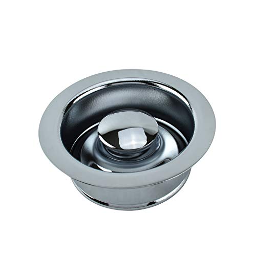 Plumb Pak KEENEY K5417 Universal Garbage Disposal Flange and Stopper, Fits Standard 3-1/2-Inch Openings, Polished Chrome - Image 1