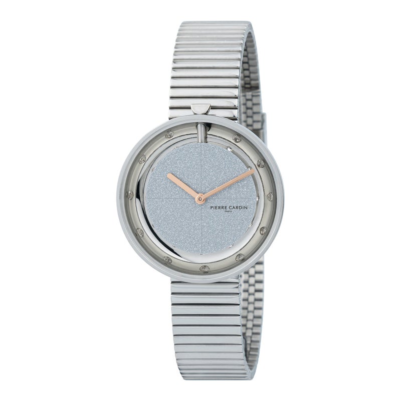 PIERRE CARDIN Women's Watch with Silver Stainless Steel Case and Silver Stainless Steel Band - Image 1