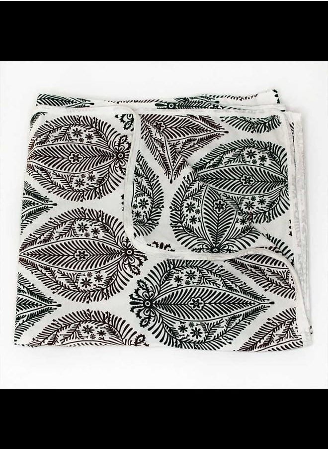 IndiaWeaves Baby dohar lined floral pattern  - Image 1