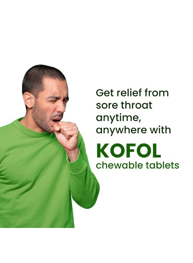 Charak Kofol Chewable Tablets | Instant Ayurvedic Relief for Sore Throat & Dry Cough 3PCS - Image 2