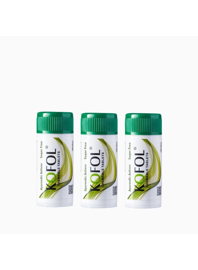 Charak Kofol Chewable Tablets | Instant Ayurvedic Relief for Sore Throat & Dry Cough 3PCS - Image 1