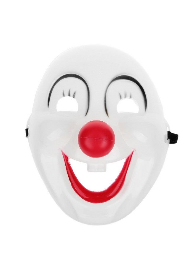 ANSEE Clown Mask Halloween Masquerade Party-White + Black + Red - Image 1