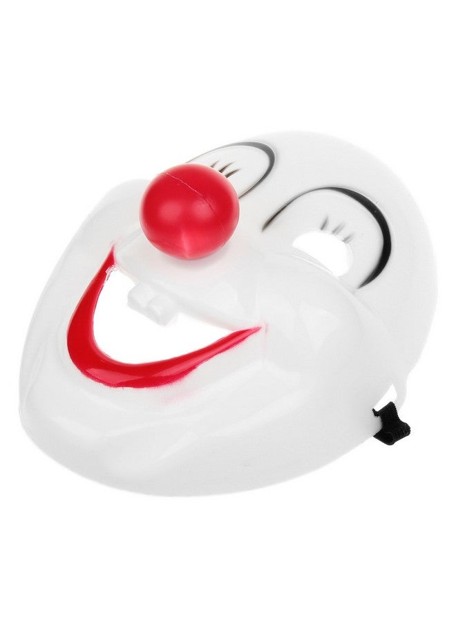 ANSEE Clown Mask Halloween Masquerade Party-White + Black + Red - Image 4
