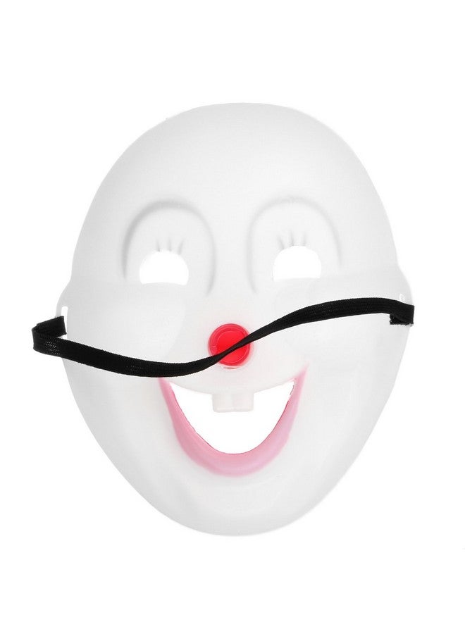 ANSEE Clown Mask Halloween Masquerade Party-White + Black + Red - Image 5