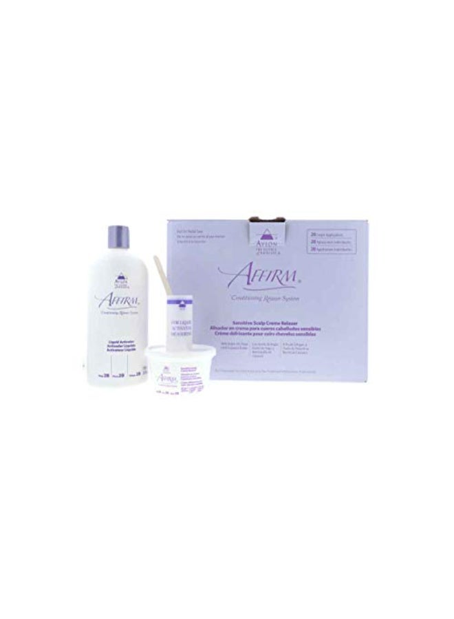 Avlon Affirm Moisture Plus Conditioning Relaxer Kit for Dry Hair Sensitive Scalp Formula 20 sing - Image 3