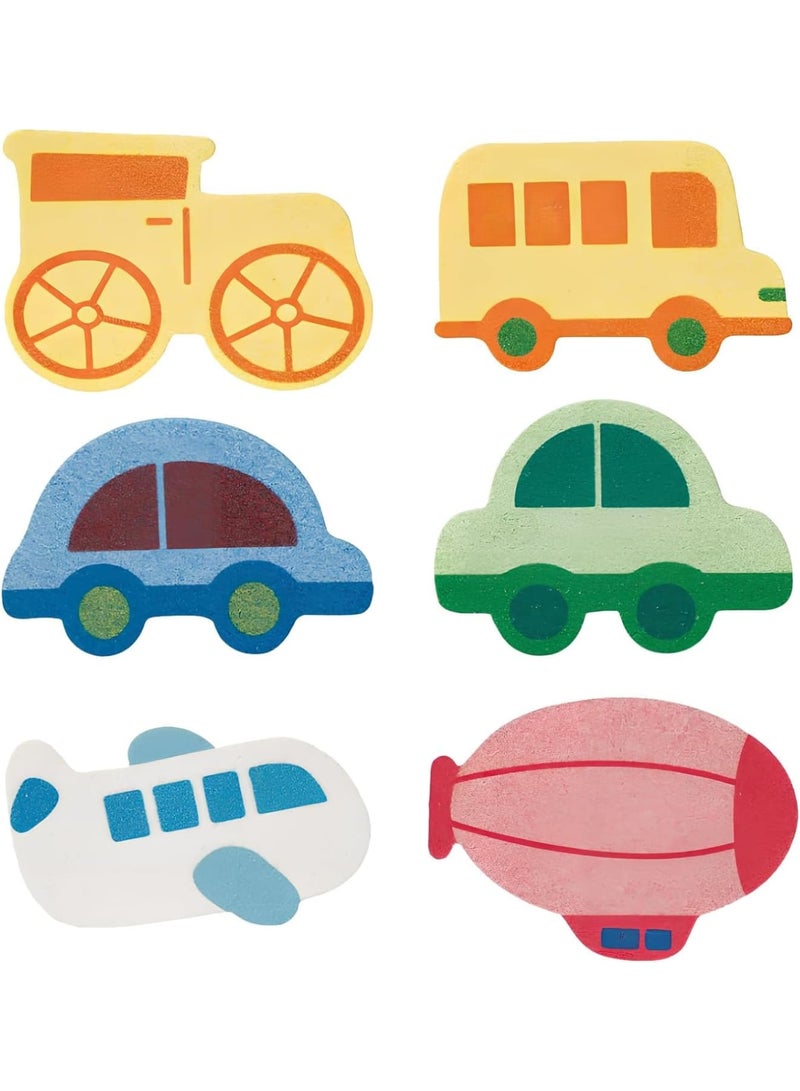 SYOSI Baby Bath Sponges, Soft and Cute Bath Sponges – Designed to Gently Cleanse Sensitive Skin for Newborn and Toddler Skin, Gentle and Safe Kids Bathing Sponge (6 PCS) - Image 1