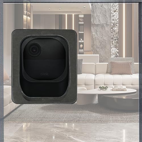 VVHOOY Window Mount Compatible with Blink Outdoor 4 Camera (4th Gen), Secured Camera Glass Wall Holder 20-Degree Angled Mount No Screws, Self-Adhesive Monitoring for Glass Windows/Doors, Black - Image 5