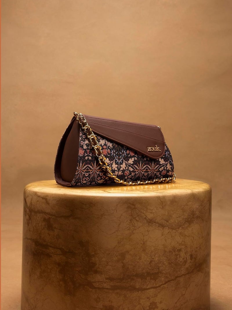 ZOUK حقيبة كتف ميني ريا كابور | حقيبة كتف جلد نباتي للنساء - Image 2