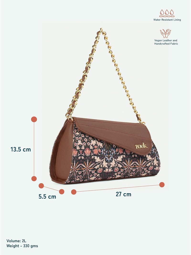 ZOUK حقيبة كتف ميني ريا كابور | حقيبة كتف جلد نباتي للنساء - Image 5