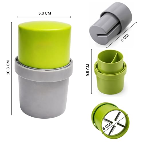 Solitude (2 Pcs) Dry Fruit Cutter, Slicer, Grinder, Chocolate Cutter and Butter Slicer with 3 in 1 Blade for Almonds, Cashews etc (Stainless Steel) - Image 2