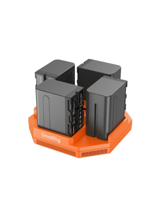 SmallRig NP-F 4-Channel Camera Battery Charger 4837 - Image 2