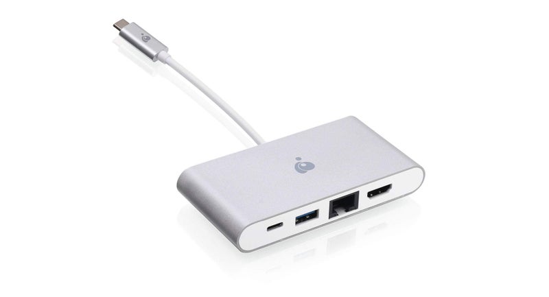 IOGEAR USB-C 4 in 1 Docking Station - 1 HDMI 4K 30Hz Out - 1 USB 3.0 5Gbps Out - Ethernet LAN Port - USB-C 60W Pass Through - Mac Win - GUH3C3PD - Image 2