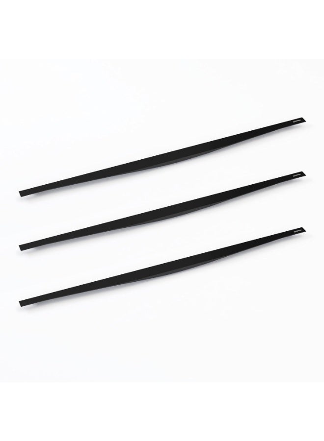 Plantex Profile Handle for Kitchen Cabinet/34 Inch Aluminium Drawer Profile Handle/Wardrobe Pull Handle for Home/Office/Hotel - Pack of 3 (Black) - Image 1