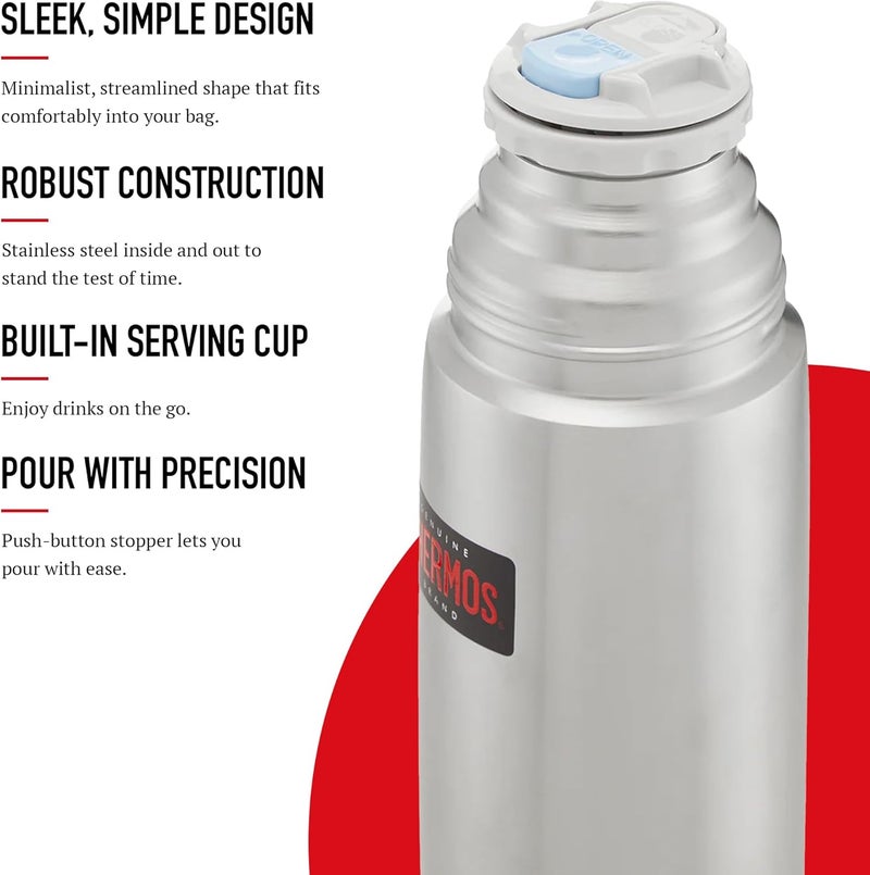 THERMOS Stainless Steel Vacuum Insulated Flask 1000 ML - FBB-1000SBK - Image 3