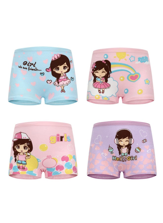 2026 New Girls' Underwear Pure Cotton Boxer Shorts For Girls Children's Shorts Cartoon All-cotton Class A Baby Girl Underwear