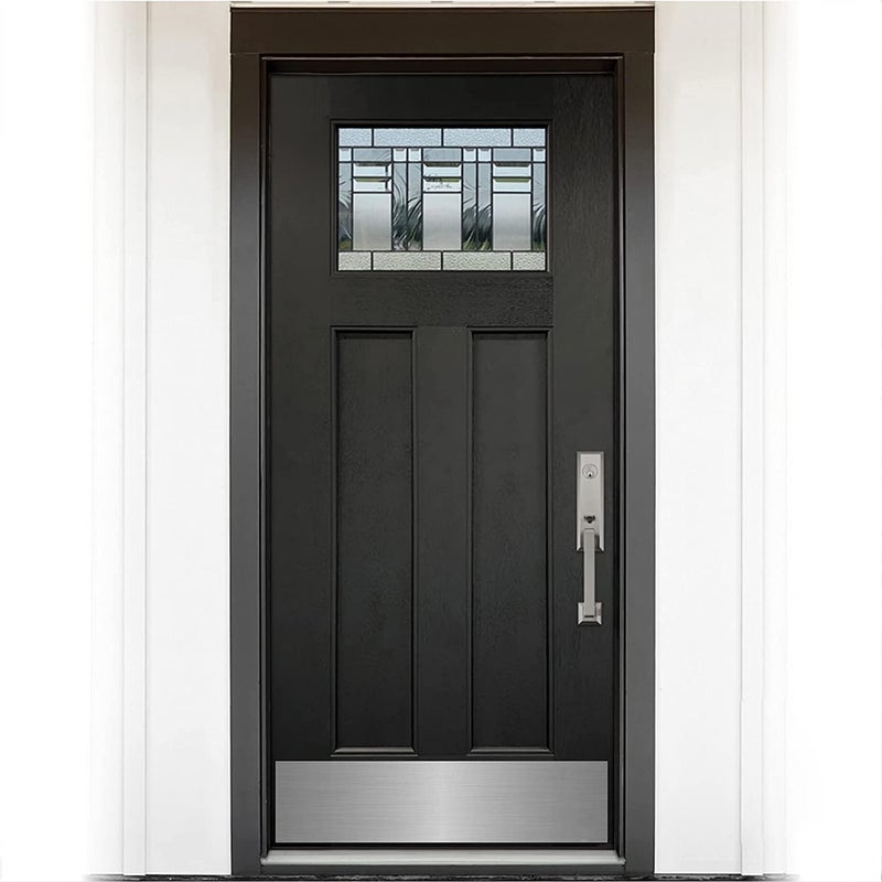 saifix Door Kickplate Stainless Steel Door Push Plate Heavy Duty Long Life Durable Door Plate with Screws Kick Plate for Exterior Door for Door Avoid from Kicking (Size - 34 X 8 Inch) - Image 2