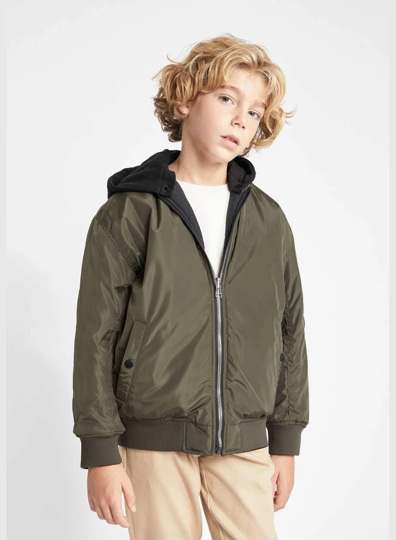 DeFacto Boy Bomber Bomber Long Sleeve Jacket