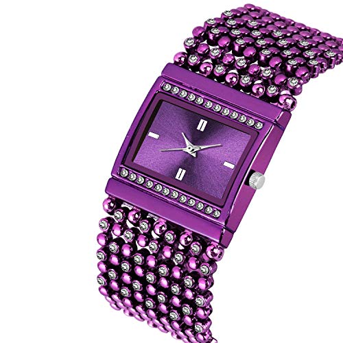 CLOUDWOOD Analogue Purple Dial Bracelet Watch for Women's & Girl's -WCL-113 (Purple) - Image 3