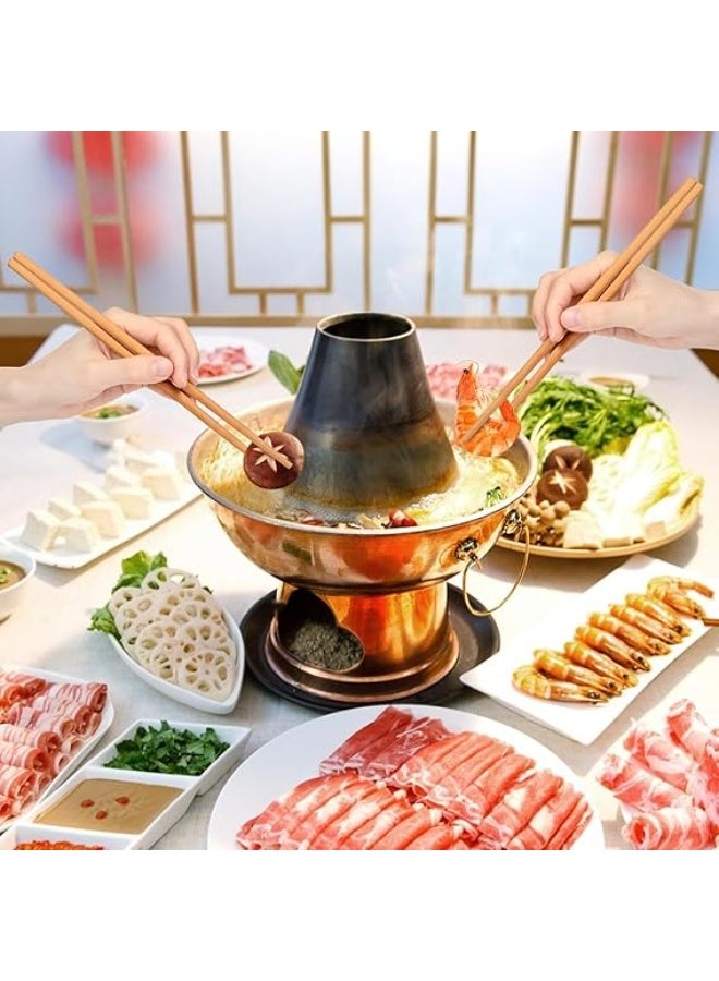 10 Pairs of Reusable Soft Bamboo Chopsticks - Long, Lightweight Winter Chopsticks for Sushi, Rice Noodles, and Asian Dishes. Ceramic Tableware - Image 4