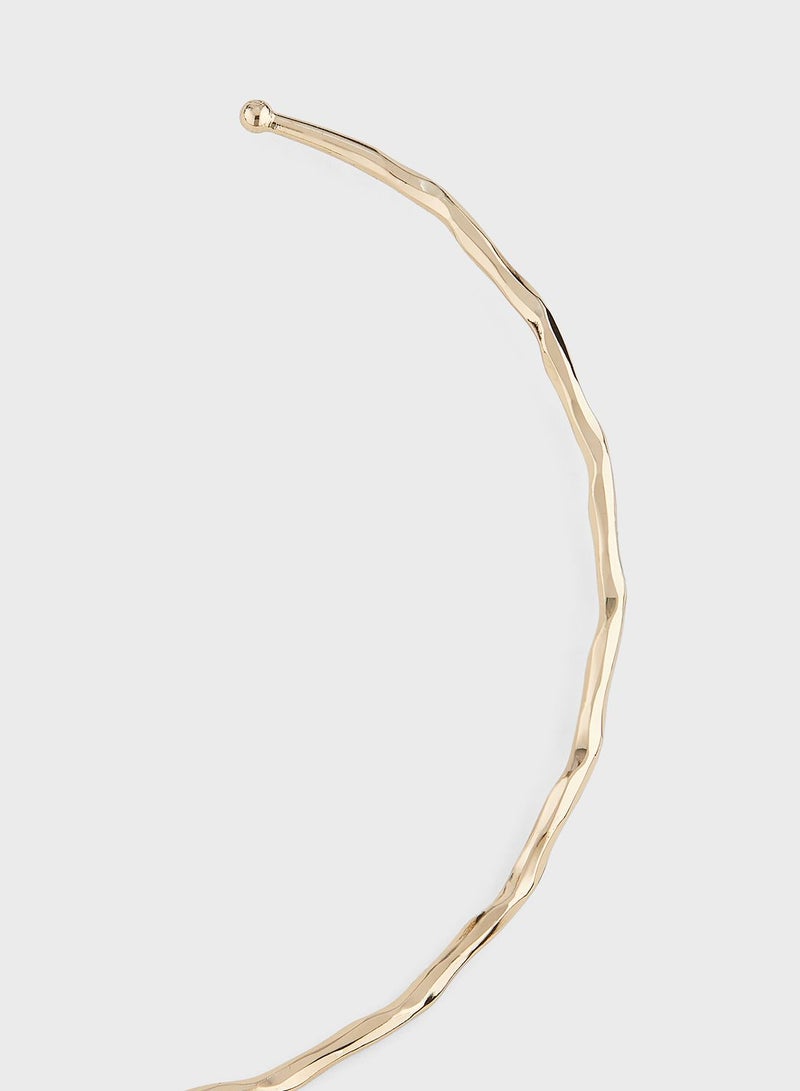 Ginger Hammered Choker Necklace - Image 2