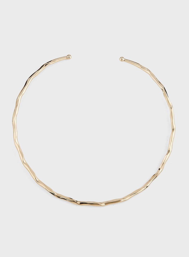 Ginger Hammered Choker Necklace - Image 1