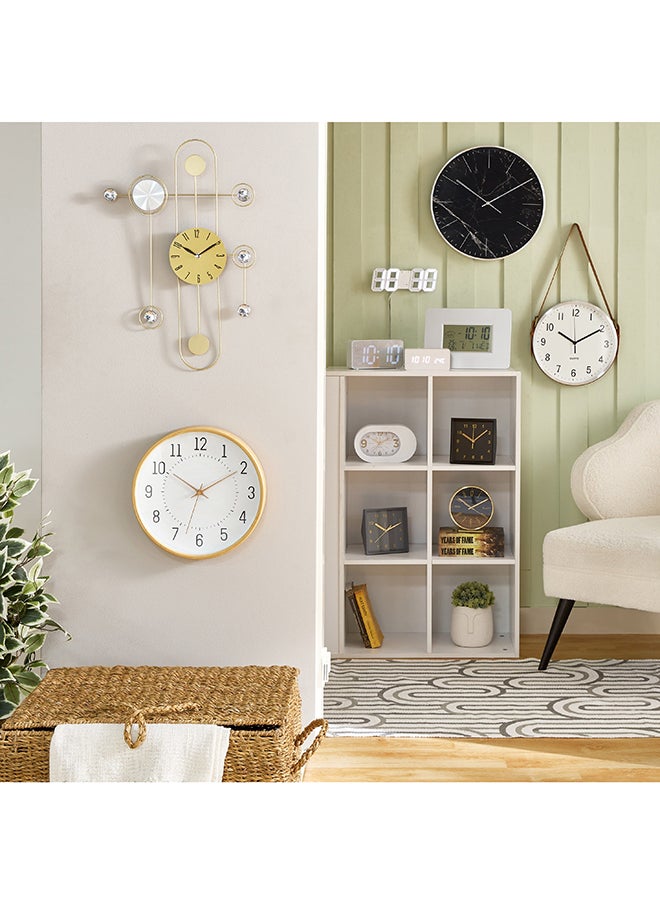 Home Box Espiri Bamboo Frame Wall Clock 31.7 x 31.7 x 5 cm  - Image 4