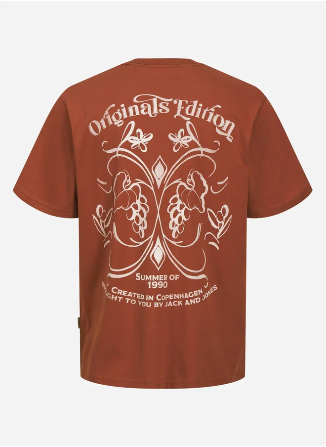 جاك اند جونز Joracapulco Back Short Sleeve Crew Neck T-Shirt