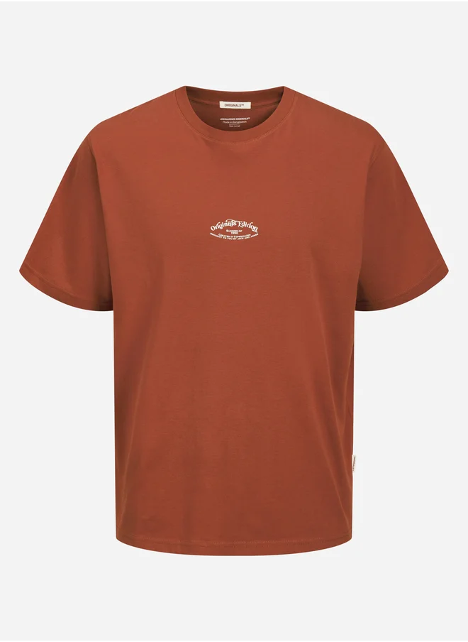 جاك اند جونز Joracapulco Back Short Sleeve Crew Neck T-Shirt