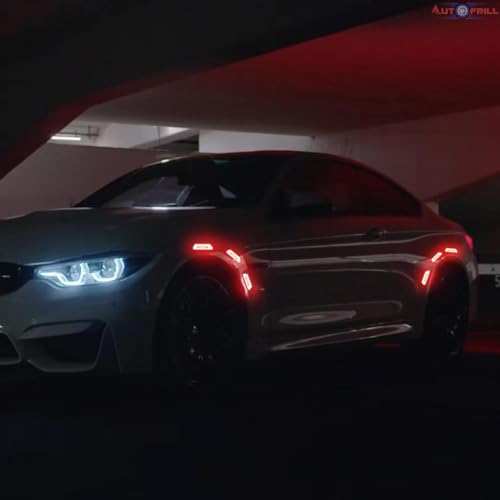 Autofrill Car Door Night Visibility Warning Reflective Open Sign Tape Car Reflective Stickers Universal Compatible for All Vehicles (Red) - Image 5