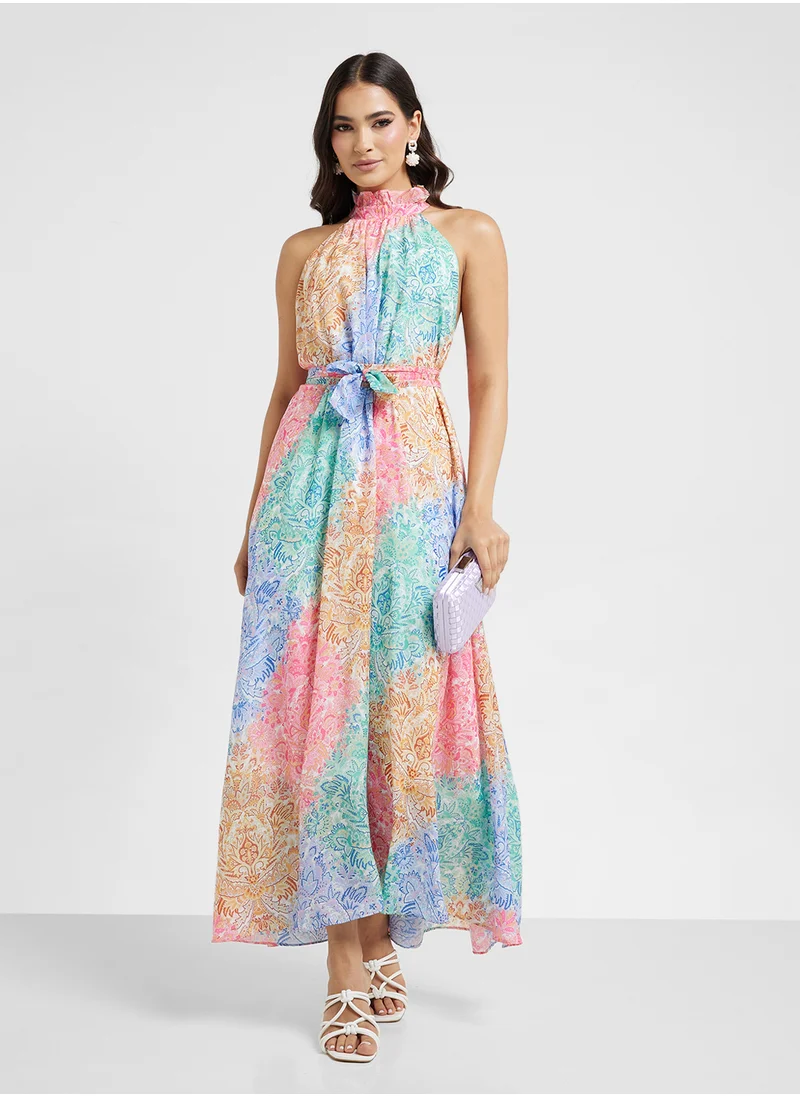 ايلا Halter Neck Printed Dress